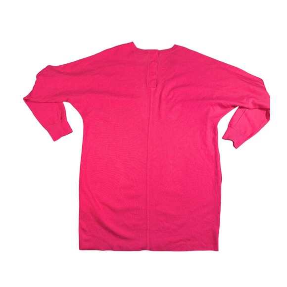 Saturday/Sunday Pink V Neck Long Sleeve Sweater Dress Sz Medium - Picture 2 of 7